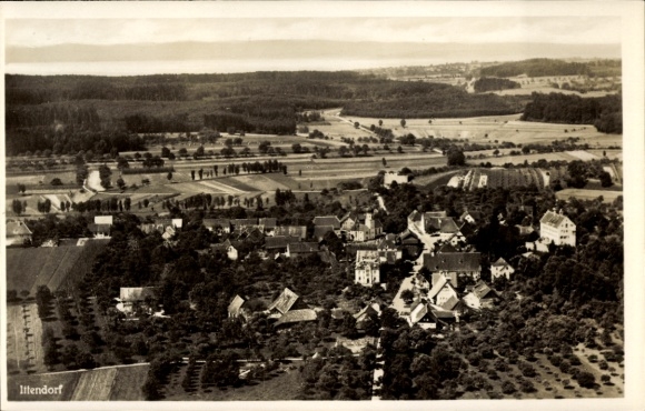 Postcard Ittendorf Markdorf Bodenseekreis Baden, aerial photograph
