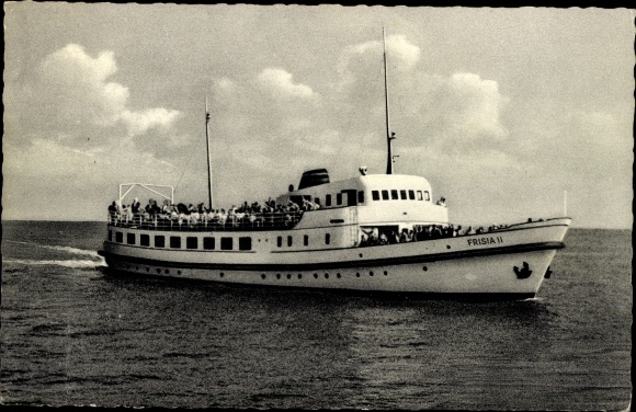 Ansichtkaart Norderney in Ostfriesland, veerboot Frisia II