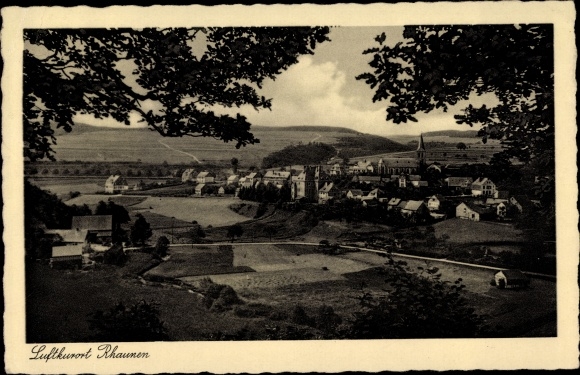Postcard Rhaunen in Rhineland-Palatinate, panorama from the place