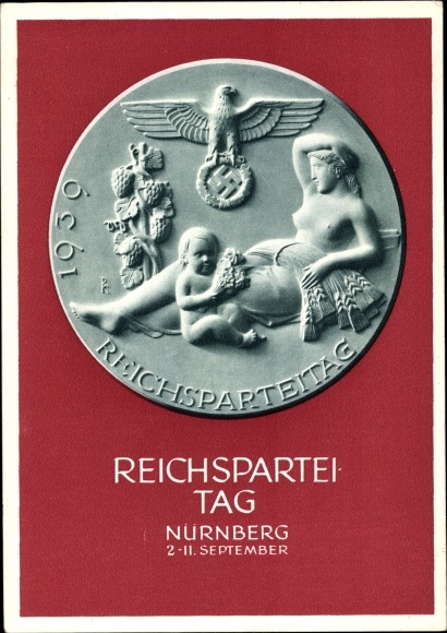 Ganzsachen Ak Nürnberg, Reichsparteitag 1939, Reichsparteitag des Friedens
