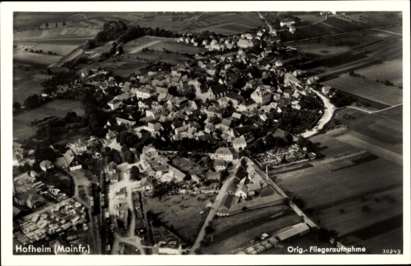 Ansichtkaart Hofheim in Neder-Franken, luchtfoto