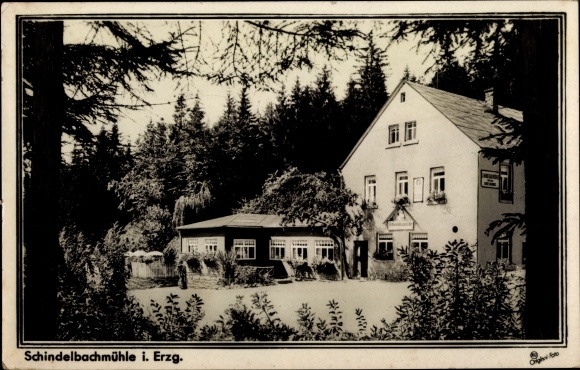 Postcard Marienberg in the Erzgebirge of Saxony, Schindelbachmühle