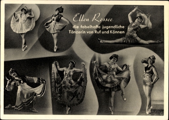 Postcard Ellen Rossee, dancer of reputation and skill
