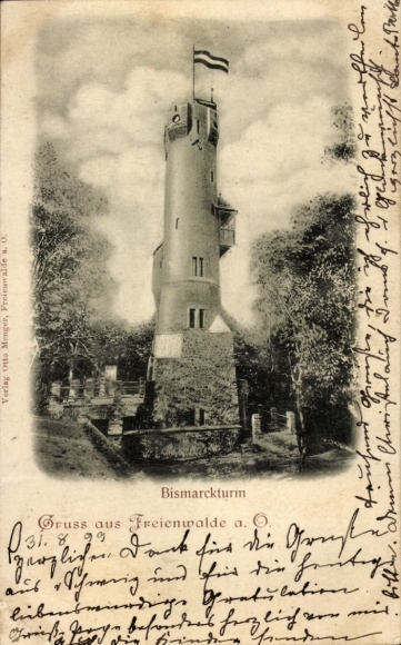 CPA Bad Freienwalde sur l'Oder, Bismarck Tower