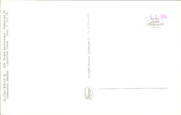 Postcard Herrsching am Ammersee, aerial photograph