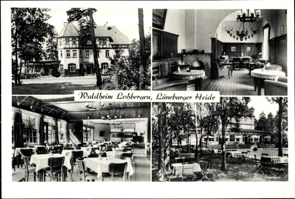 Postcard Tostedt in Lower Saxony, Waldheim Lohbergen, owner Karl Simon