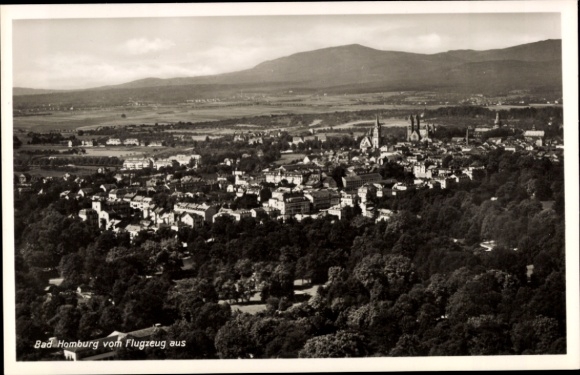 Postcard Bad Homburg vor der Höhe Hesse, aerial view of picturesque landscape, city view