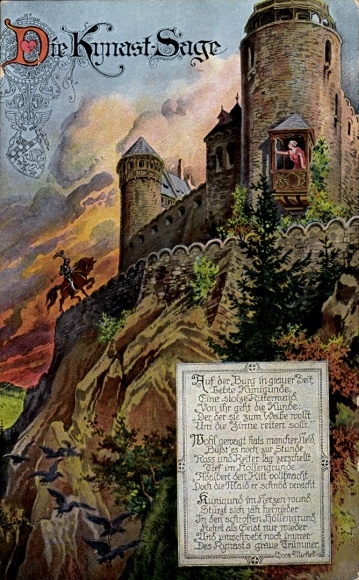 Ak Sobieszów Hermsdorf Kynast Reuzengebergte Silezië, Kynast-legende, kasteel