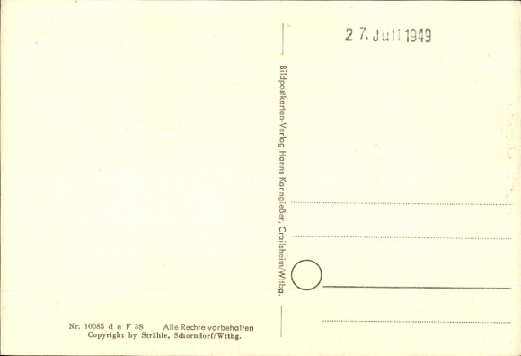 Postcard Tiefenbronn in Enzkreis, aerial photograph