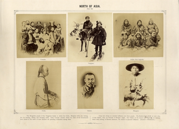 Nord-Asien. Sechs seltene ethnographische Originalfotos, um 1870