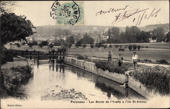 Postcard Palaiseau Essonne, The Banks of the Yvette to Ile St Amour