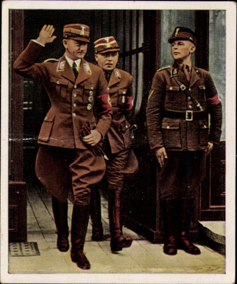 Post-war collection picture No. 241, July 1934, Chief of Staff SA Lutze, arrival in Berlin