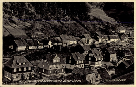 KP Zorge Walkenried w Harz, widok z Taubental