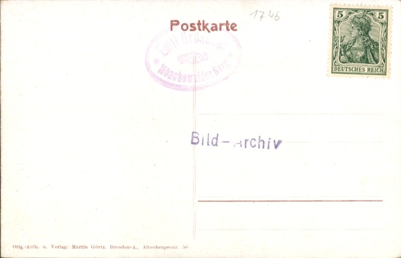 Postcard Wilthen in Upper Lusatia, Mönchswalder Berg