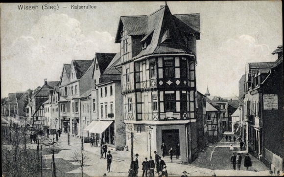 Ak Wissen an der Sieg Westerwald, Kaiserallee