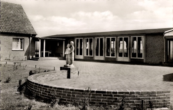 Postcard Nordseebad Langeoog Ostfriesland, youth center