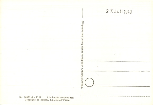Postcard Lehrensteinsfeld Baden Württemberg, aerial photograph