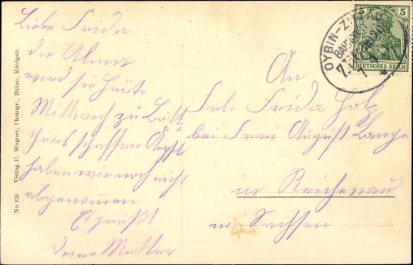 Postcard Olbersdorf in Saxony, Oberdorf, overall view
