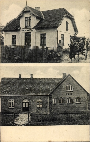 PC Voss caves Todesfelde in Schleswig Holstein, colonial goods from Herm. Lentfoehr