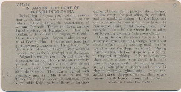 Stereo Photo Saigon Cochinchine Vietnam, Rickshaw, Municipal Theater