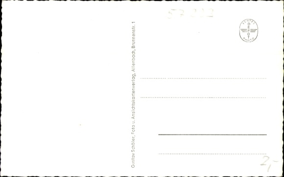 Postcard Kreuztal in Westphalia, Amtshaus, Bahnhof, Kaiserstraße, total view
