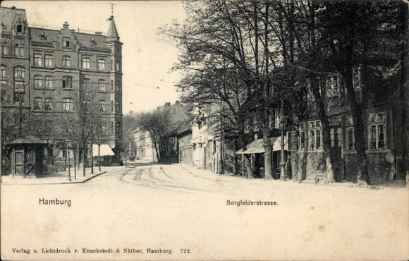 Ansichtkaart Hamburg Mitte Borgfelde, Borgfelderstrasse