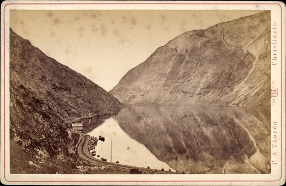Cabinet Photo Laerdal Norway, Fjord