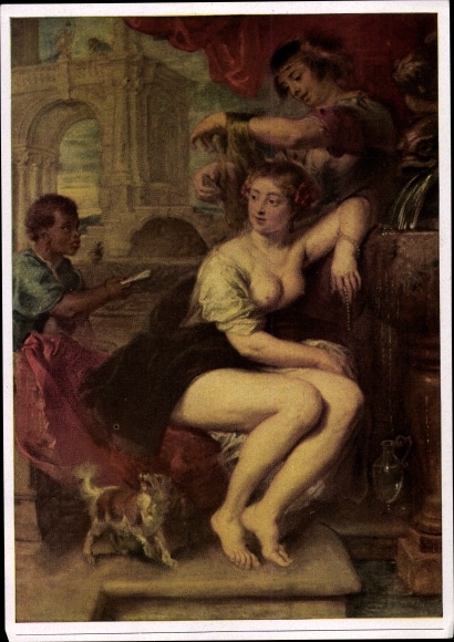 Collection picture Baroque painting, Peter Paul Rubens, Bathsheba at the fountain