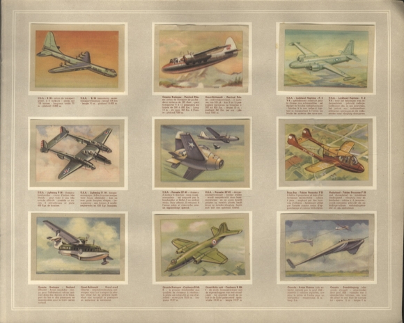 Airplanes, automobiles Collective picture album Jaques Superchocolade, Eupen / Belgium, around 1930