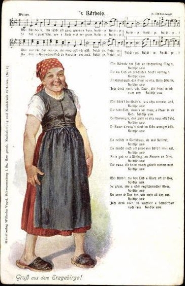 30 individual song cards, Anton Günther