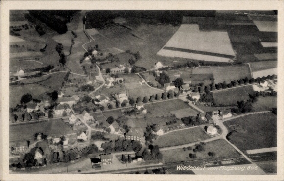 Ak Wiedenest Bergneustadt im Bergischen Land, Fliegeraufnahme
