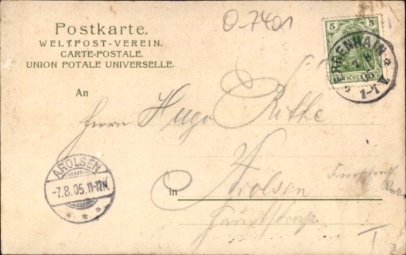 Postcard Ehrenhain Nobitz Thuringia, restaurant at the Bahnschlösschen, inn