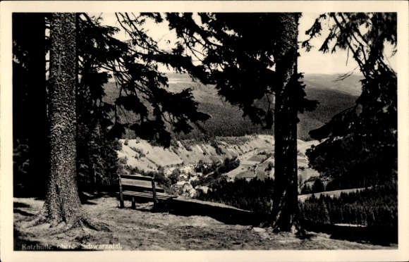 KP Katzhütte Oelze w Schwarzatal, widok na dolinę