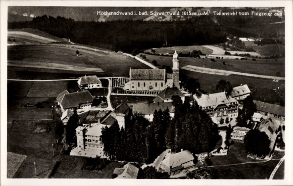 Ak Höchenschwand im Schwarzwald, Fliegeraufnahme