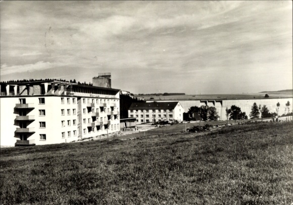 Ak Rauschenbach Neuhausen im Erzgebirge, Erholungsheim Paul Gruner, Landschaft, Gebäude, Freizeit