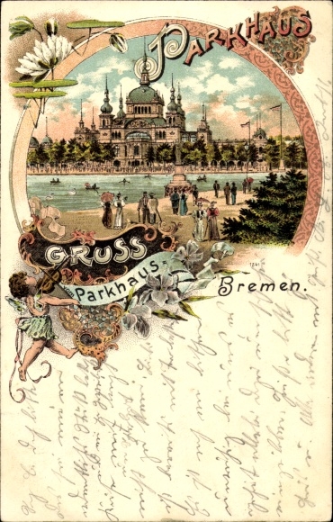 Chromo-Litho Hanseatic City of Bremen, parking garage