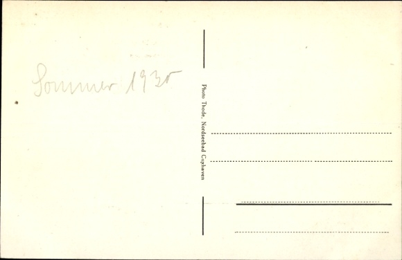 Postcard Island Neuwerk, lighthouse, poem Paul Richard Luck