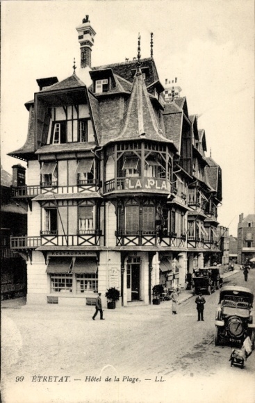 Ak Étretat Seine Maritime, Hotel de la Plage