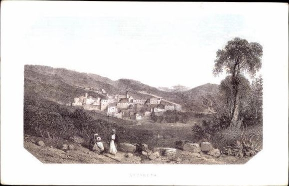 62 images of Palestine with maps, types of people, mosques, mountains