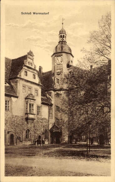 Ak Wermsdorf in Sachsen, Schloss