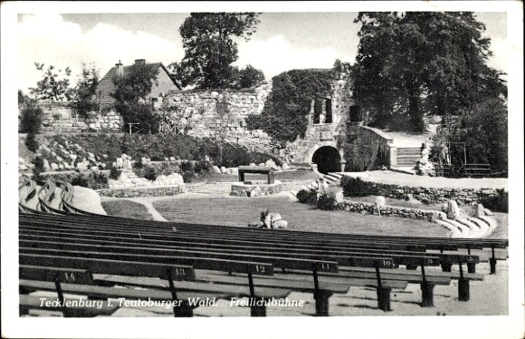 Postcard Tecklenburg in Westphalia, open-air stage