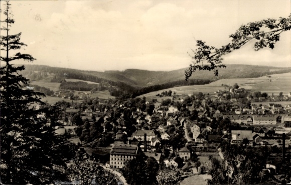 Ak Pockau im Erzgebirge Sachsen, Gesamtansicht