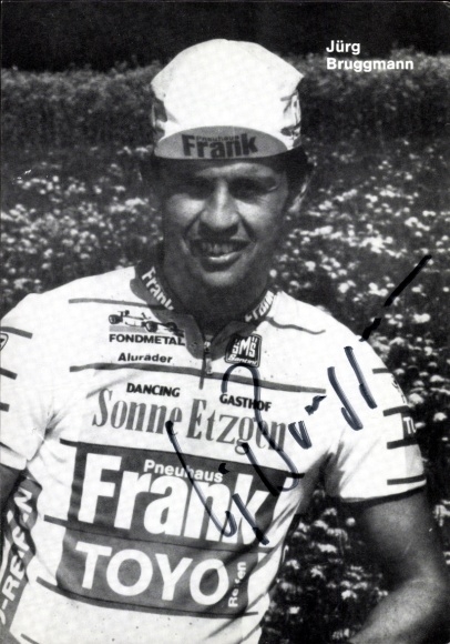 PC cyclist Jürg Bruggmann, autograph