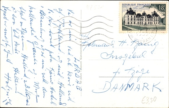 Postcard Nordhorn in the county of Bentheim, oil mill, train station, water mill, church, cotton mill