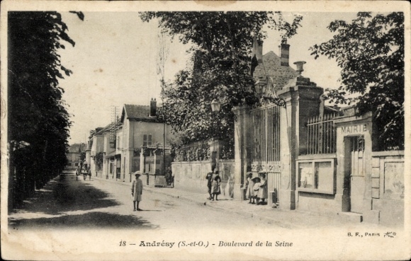 Ak Andrésy Yvelines, Boulevard de la Seine
