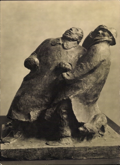 Postcard sculpture by Ernst Barlach, Panic Terror