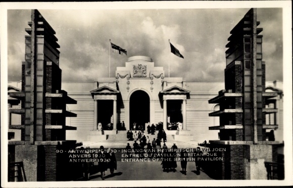 Postcard Antwerp East Flanders, World Exhibition 1930, the British Pavilion
