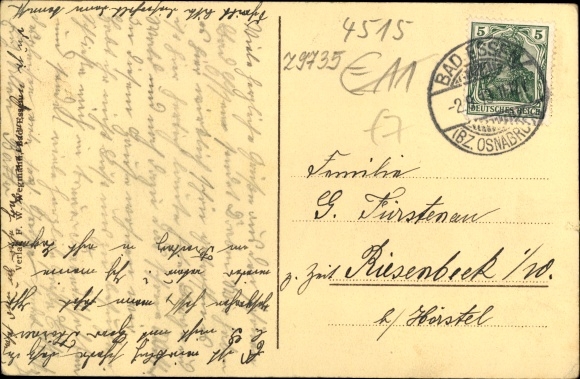 Postcard Bad Essen in Lower Saxony, Kurhaus Waldhotel