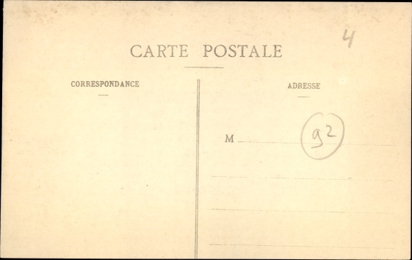 Postcard Rueil Hauts-de-Seine, Hurtu factory, factory workers, bicycles