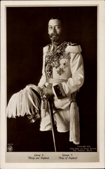 Ak König Georg V. von England, Portrait